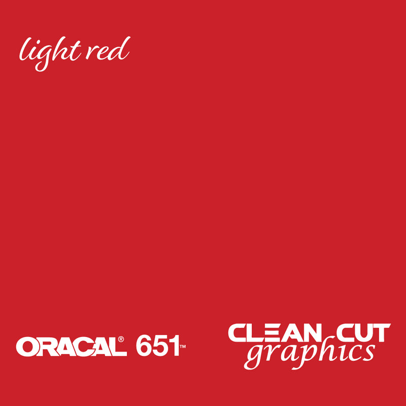 Light Red ORACAL 651 Adhesive Vinyl Sheets