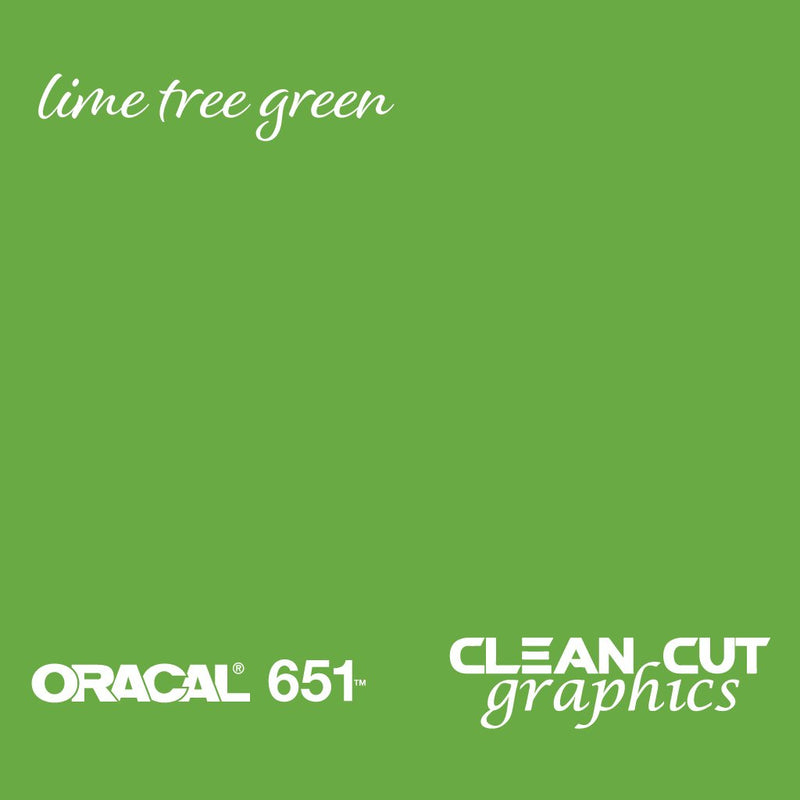 Oracal 651 Glossy Permanent Vinyl 12 inch x 6 Feet - Green