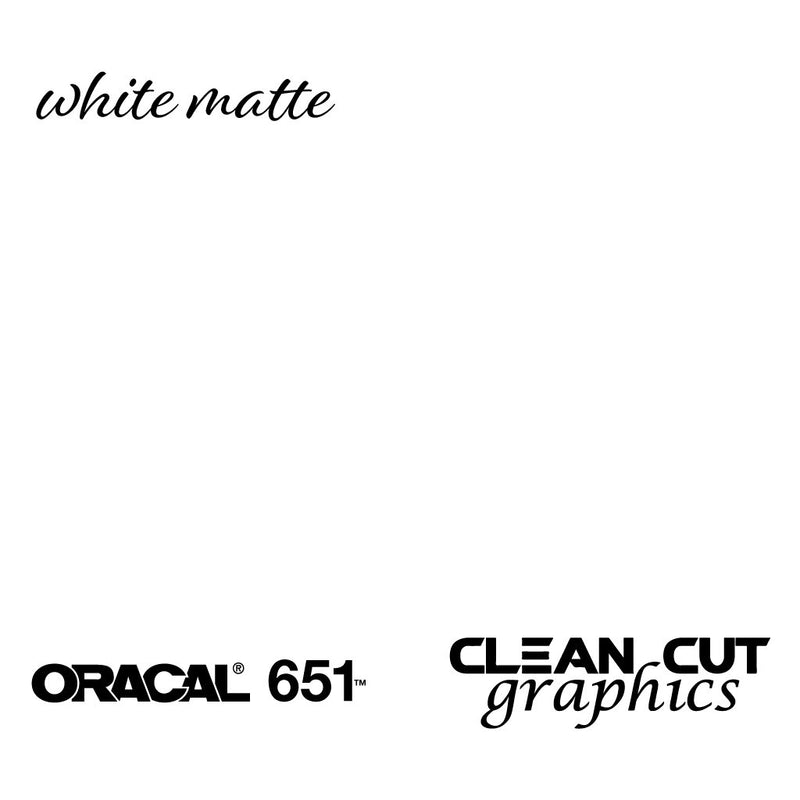 651 Black/White/Clear Permanent Vinyl Sheets 