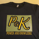 Siser EasyWeed T-Shirt Example using Mustard & Green Olive colors. Photo courtesy of Damien M. of Power and Knowledge